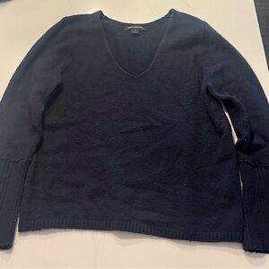 Something Navy V-Neck Sweater, Navy Night XS